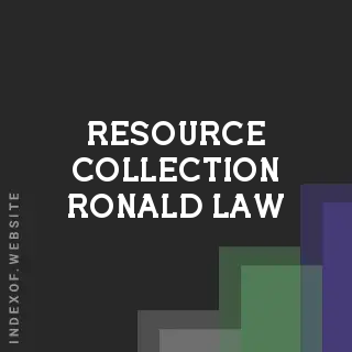 Resource Collection Ronald Law | Indexof