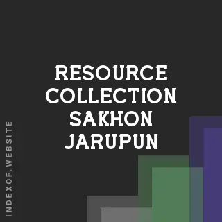 Resource Collection Sakhon Jarupun | Indexof
