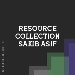 Resource Collection Sakib Asif | Indexof