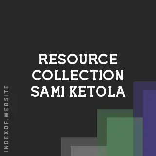 Resource Collection Sami Ketola | Indexof