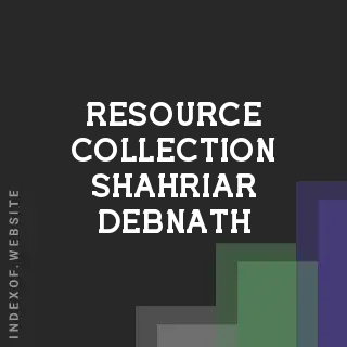 Resource Collection Shahriar Debnath | Indexof