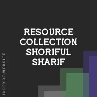 Resource Collection Shoriful Sharif | Indexof