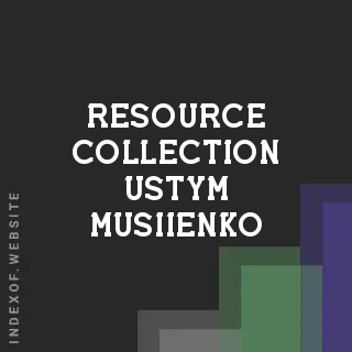 Resource Collection Ustym Musiienko | Indexof