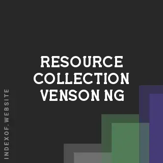 Resource Collection Venson Ng | Indexof