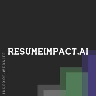 resumeimpact.ai by Theoni Zivanas site -  Indexof
