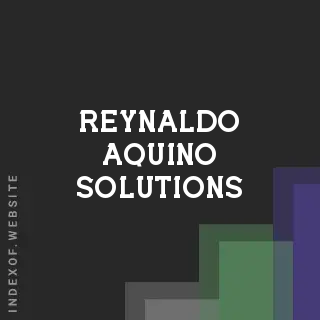 Reynaldo Aquino Solutions | Indexof