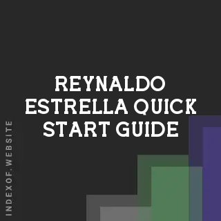 Reynaldo Estrella Quick Start Guide | Indexof