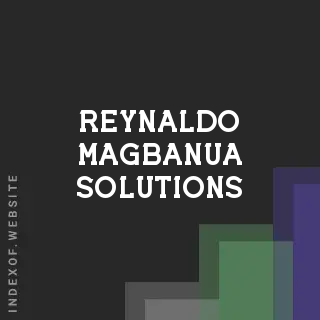 Reynaldo Magbanua Solutions | Indexof