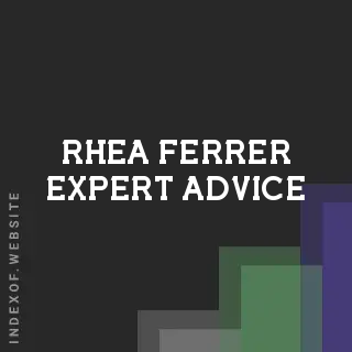 Rhea Ferrer Expert Advice | Indexof