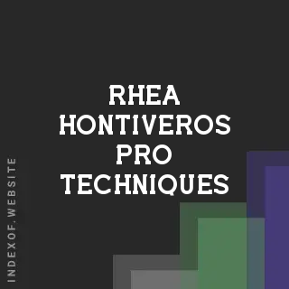 Rhea Hontiveros Pro Techniques | Indexof