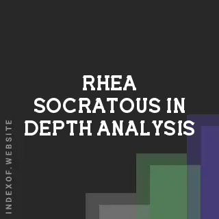 Rhea Socratous In-Depth Analysis | Indexof