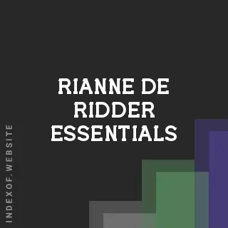 Rianne de Ridder Essentials | Indexof