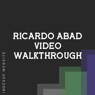 Ricardo Abad Video Walkthrough | Indexof