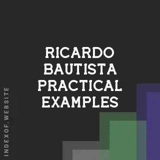 Ricardo Bautista Practical Examples | Indexof
