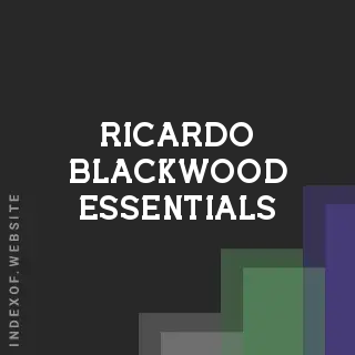 Ricardo Blackwood Essentials | Indexof