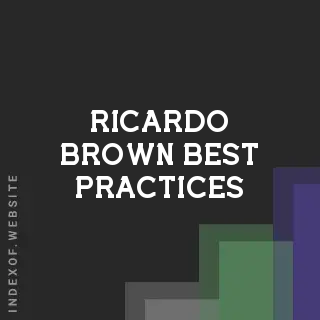 Ricardo Brown Best Practices | Indexof