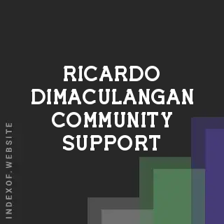 Ricardo Dimaculangan Community Support | Indexof