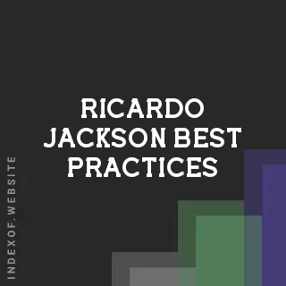 Ricardo Jackson Best Practices | Indexof