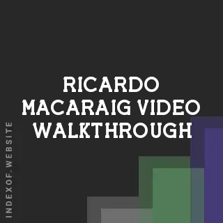 Ricardo Macaraig Video Walkthrough | Indexof