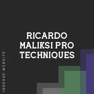 Ricardo Maliksi Pro Techniques | Indexof