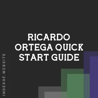 Ricardo Ortega Quick Start Guide | Indexof