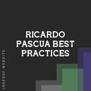 Ricardo Pascua Best Practices | Indexof