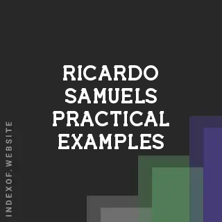 Ricardo Samuels Practical Examples | Indexof