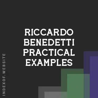 Riccardo Benedetti Practical Examples | Indexof