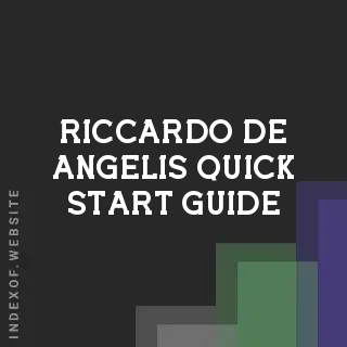 Riccardo De Angelis Quick Start Guide | Indexof