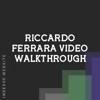 Riccardo Ferrara Video Walkthrough | Indexof