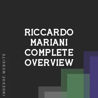 Riccardo Mariani Complete Overview | Indexof
