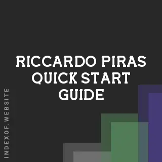 Riccardo Piras Quick Start Guide | Indexof