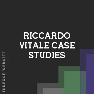 Riccardo Vitale Case Studies | Indexof
