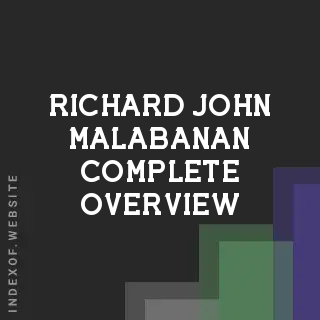 Richard John Malabanan Complete Overview | Indexof