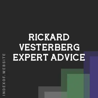 Rickard Vesterberg Expert Advice | Indexof