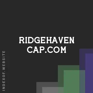 ridgehaven-cap.com by Amon Srisai site -  Indexof