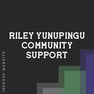 Riley Yunupingu Community Support | Indexof