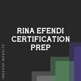 Rina Efendi Certification Prep | Indexof