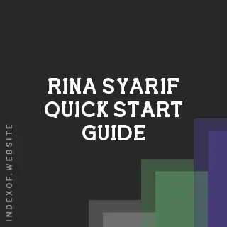 Rina Syarif Quick Start Guide | Indexof