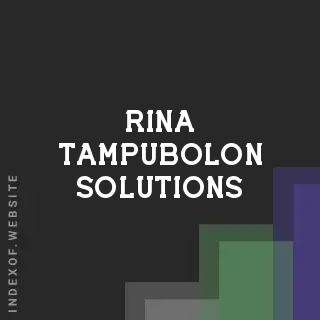 Rina Tampubolon Solutions | Indexof
