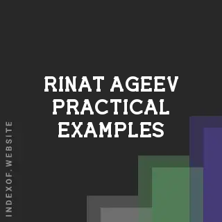 Rinat Ageev Practical Examples | Indexof