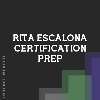 Rita Escalona Certification Prep | Indexof