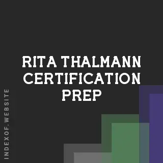 Rita Thalmann Certification Prep | Indexof