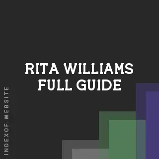 Rita Williams Full Guide | Indexof
