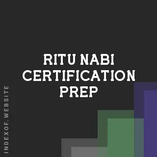 Ritu Nabi Certification Prep | Indexof
