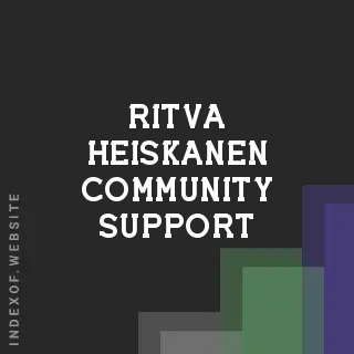 Ritva Heiskanen Community Support | Indexof