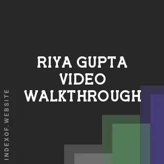 Riya Gupta Video Walkthrough | Indexof