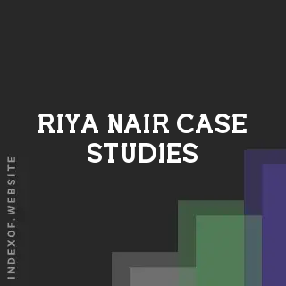 Riya Nair Case Studies | Indexof