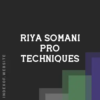 Riya Somani Pro Techniques | Indexof