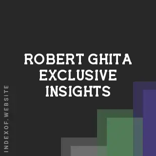 Robert Ghita Exclusive Insights | Indexof